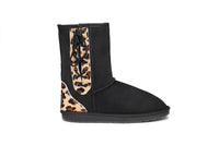Leopard Short Lace Up Ugg Boots - EzyShopDirect