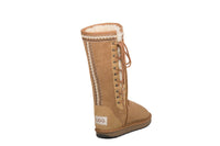 Boho Lace Up Tall Ugg Boots - EzyShopDirect