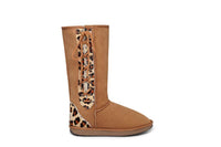 Leopard Lace-Up Tall Ugg Boots - EzyShopDirect
