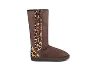 Leopard Lace-Up Tall Ugg Boots - EzyShopDirect