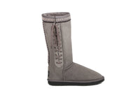 Boho Lace Up Tall Ugg Boots - EzyShopDirect