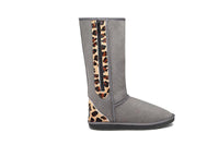 Leopard Zip Up Tall Ugg Boots - EzyShopDirect