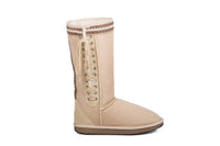 Boho Lace Up Tall Ugg Boots - EzyShopDirect