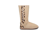 Leopard Zip Up Tall Ugg Boots - EzyShopDirect