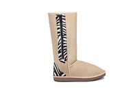 Zebra Zip-Up Tall Ugg Boots - EzyShopDirect