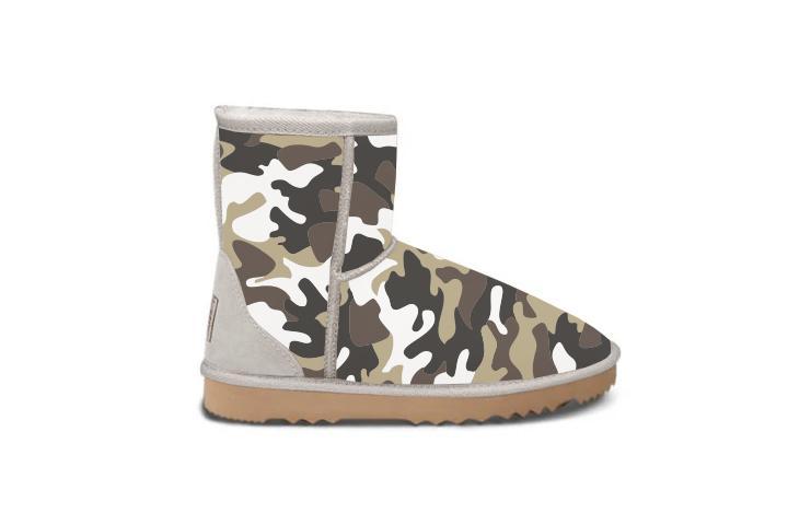 Camo shops ugg style boots